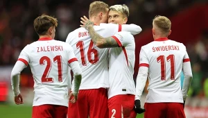 Kamil Piątkowski (nr 2) w meczu ze Szkocją zdobył bramkę "stadiony świata"