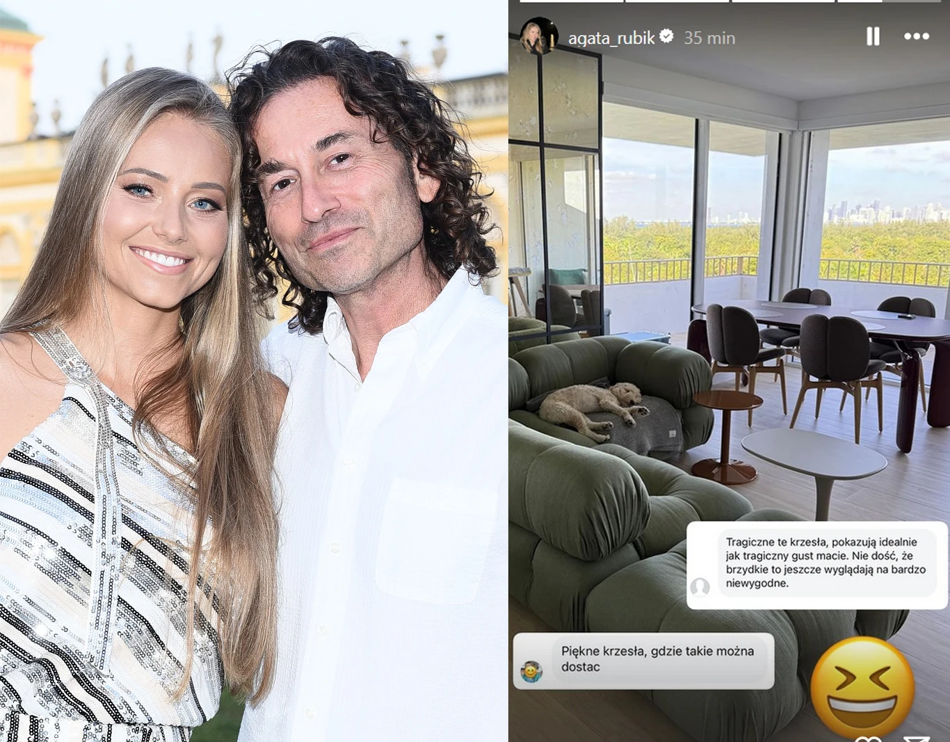 Agata i Piotr Rubikowie zmienili wystrój salonu