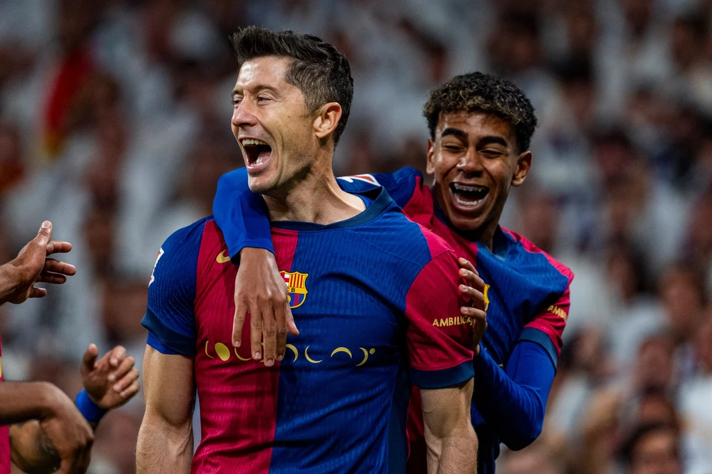 Robert Lewandowski i Lamine Yamal Robert Lewandowski i Lamine Yamal