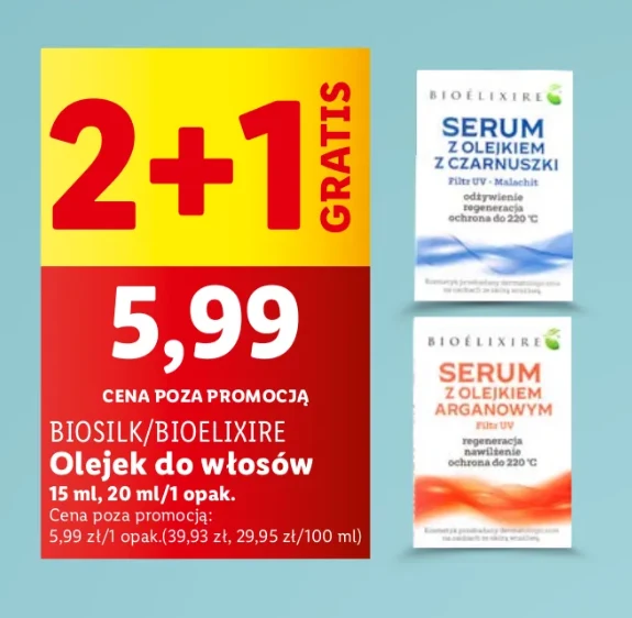 Lidl zaskakuje! Viralowe olejki do włosów w ofercie 2+1 gratis tylko przez chwilę!