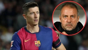Robert Lewandowski i Hansi Flick / Andrej Isaković/AFP