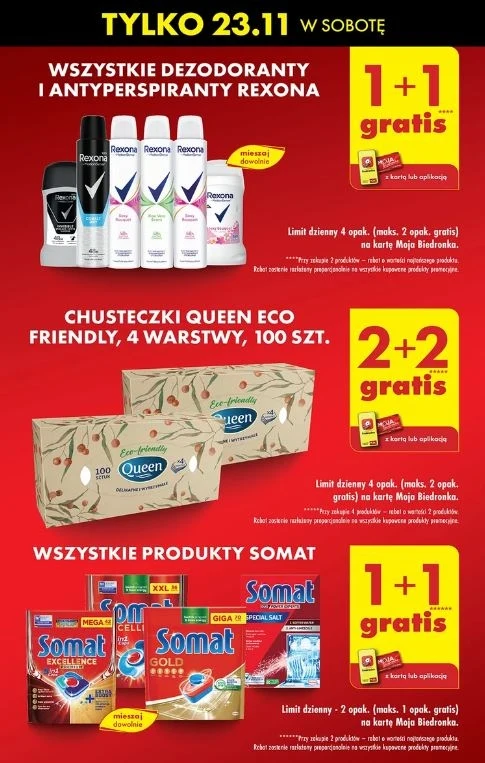 Biedronka oferuje gratisowe promocje!