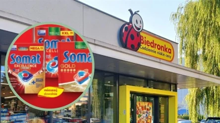 Biedronka oferuje w gratisie produkty Somat!