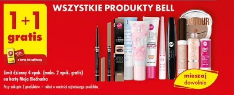 Hity z TikToka za darmo z kartą Moja Biedronka! Kosmetyki Bell 1+1 gratis! Hity z TikToka za darmo z kartą Moja Biedronka! Kosmetyki Bell 1+1 gratis!