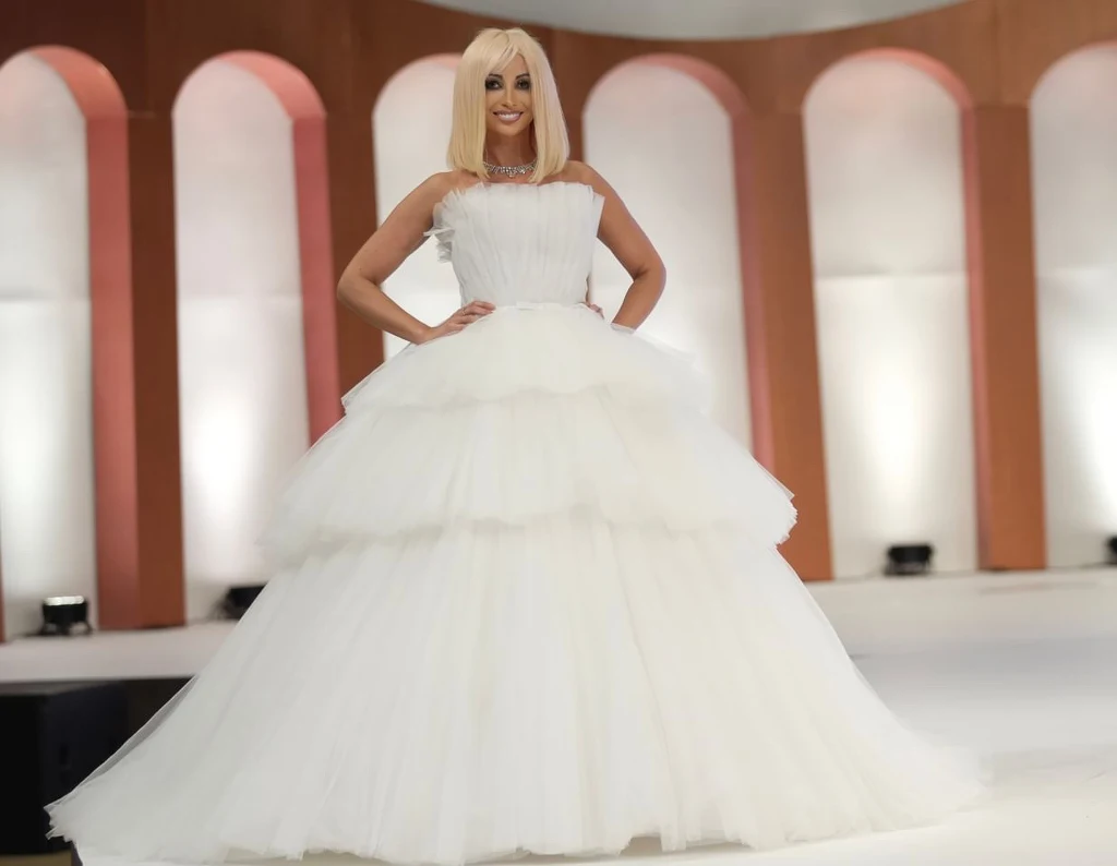 Jolanta Rutowicz w sukni ślubnej Jolanta Rutowicz w sukni ślubnej