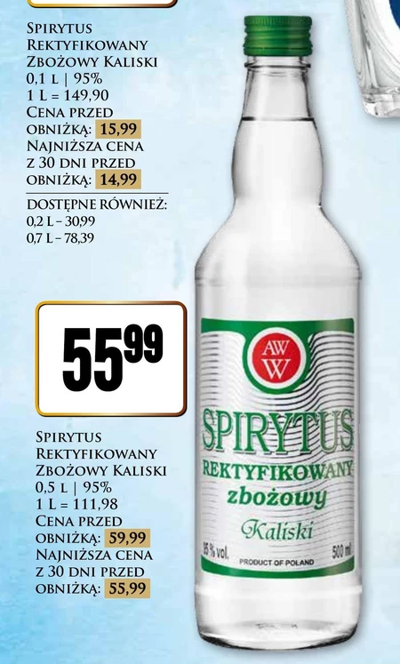 Spirytus rektyfikowany Kaliski