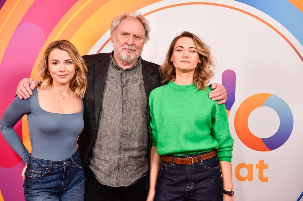 Andrzej Grabowski z córkami