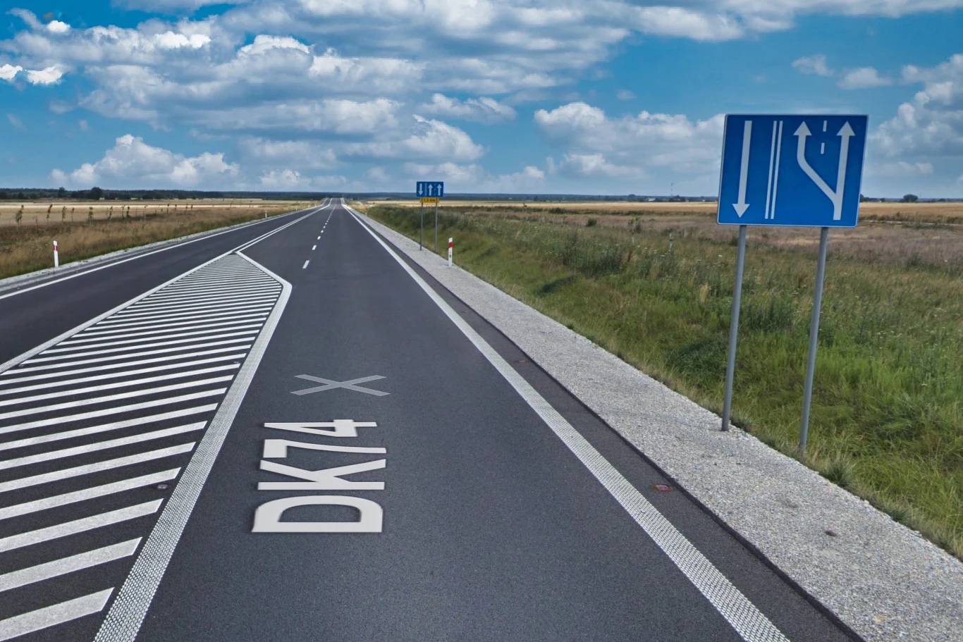 W Polsce odpowiednikiem Carretera 2+1 jest znak D-13b /fot. Google Maps