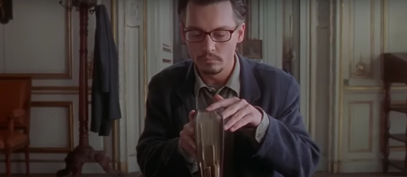 Kadr z filmu "Dziewiąte wrota"