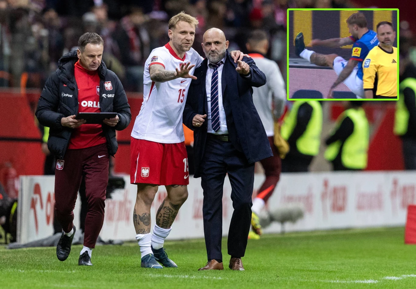 Tymoteusz Puchacz i Michał Probierz