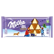 Milka Sweet Winter Czekolada mleczna z białą czekoladą 100 g