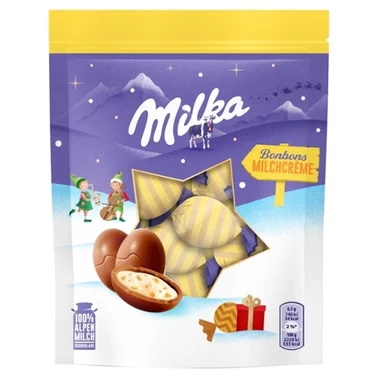 Milka Czekolada mleczna z nadzieniem mlecznym i kawałkami orzechów laskowych 86 g (14 sztuk) - 0