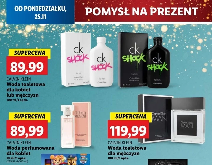 Perfumy Calvin Klein w Lidlu! 