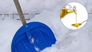 Natrzyj tym łopatę przed odśnieżaniem. Usuniesz śnieg w mgnieniu oka
