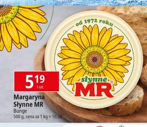 MR Słynne Roślinne Margaryna 500 g niska cena