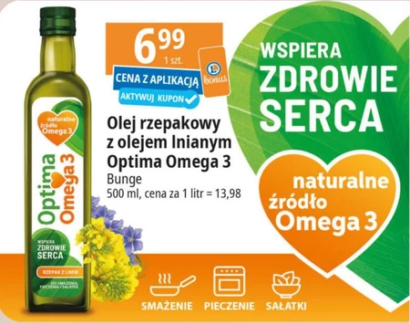 Optima Omega 3 Olej rzepakowy z olejem lnianym 500 ml