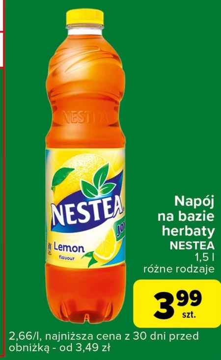 Nestea Joy Napój owocowo-herbaciany o smaku cytrynowym 1,5 l