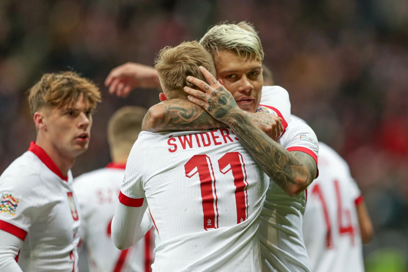 Kamil Piątkowski (nr 2) w meczu ze Szkocją zdobył bramkę "stadiony świata"