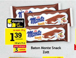 Mleczny baton Monte niska cena