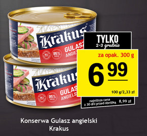 Krakus Konserwa gulasz wieprzowy 300 g niska cena