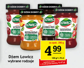 Łowicz Dżem ananasowy o obniżonej zawartości cukrów 280 g niska cena