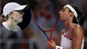 Iga Świątek i Caroline Garcia 