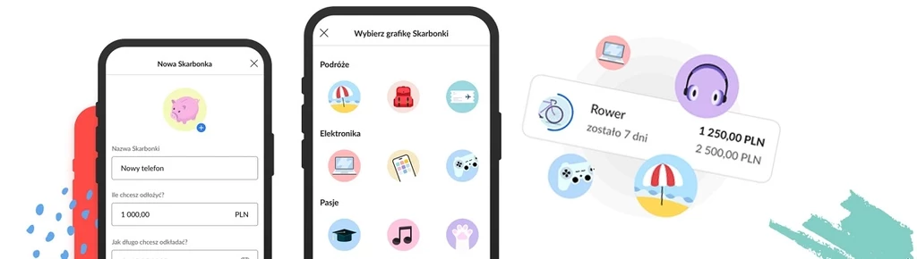 Każdą Skarbonkę można ponadto dostosować do własnych potrzeb