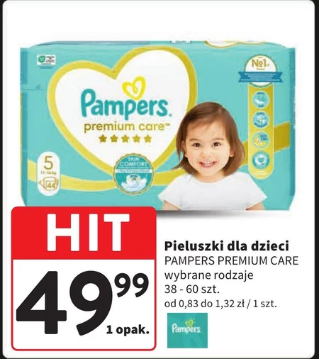 Pampers Premium Care rozmiar 6, 38 pieluszki, 13kg-18kg