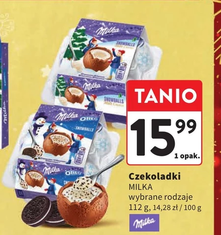 Шоколадні цукерки Milka