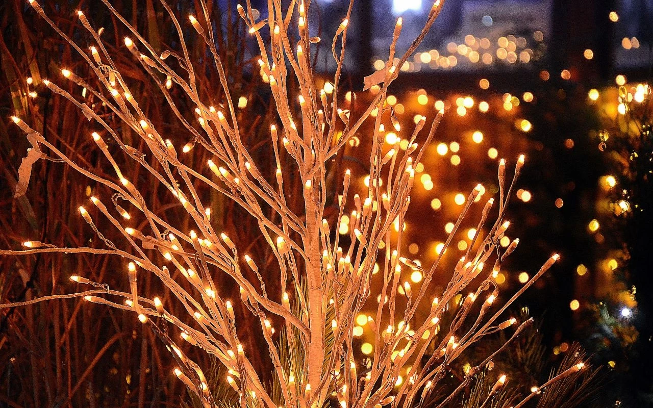 świetlna dekoracja świąteczna