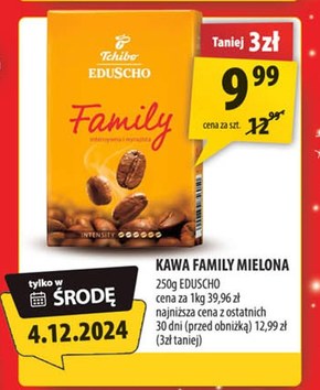 Tchibo Family Kawa palona mielona 250 g niska cena