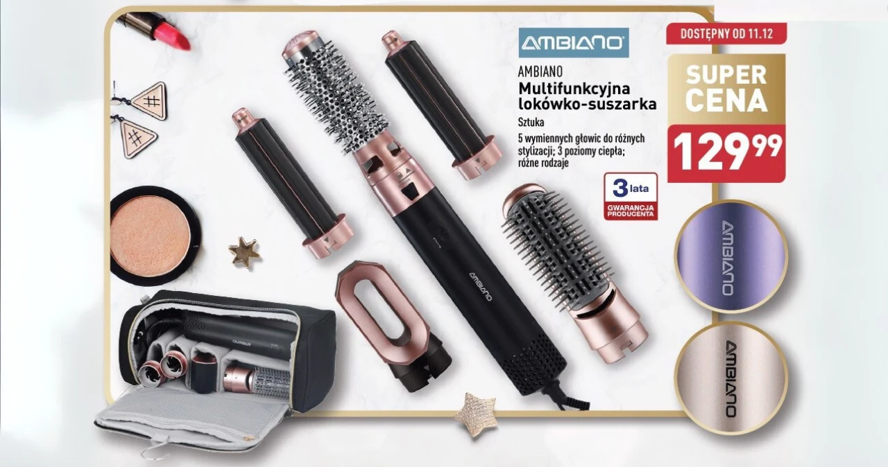 Lokówko-suszarka Ambiano – godny zamiennik Dyson Airwrap