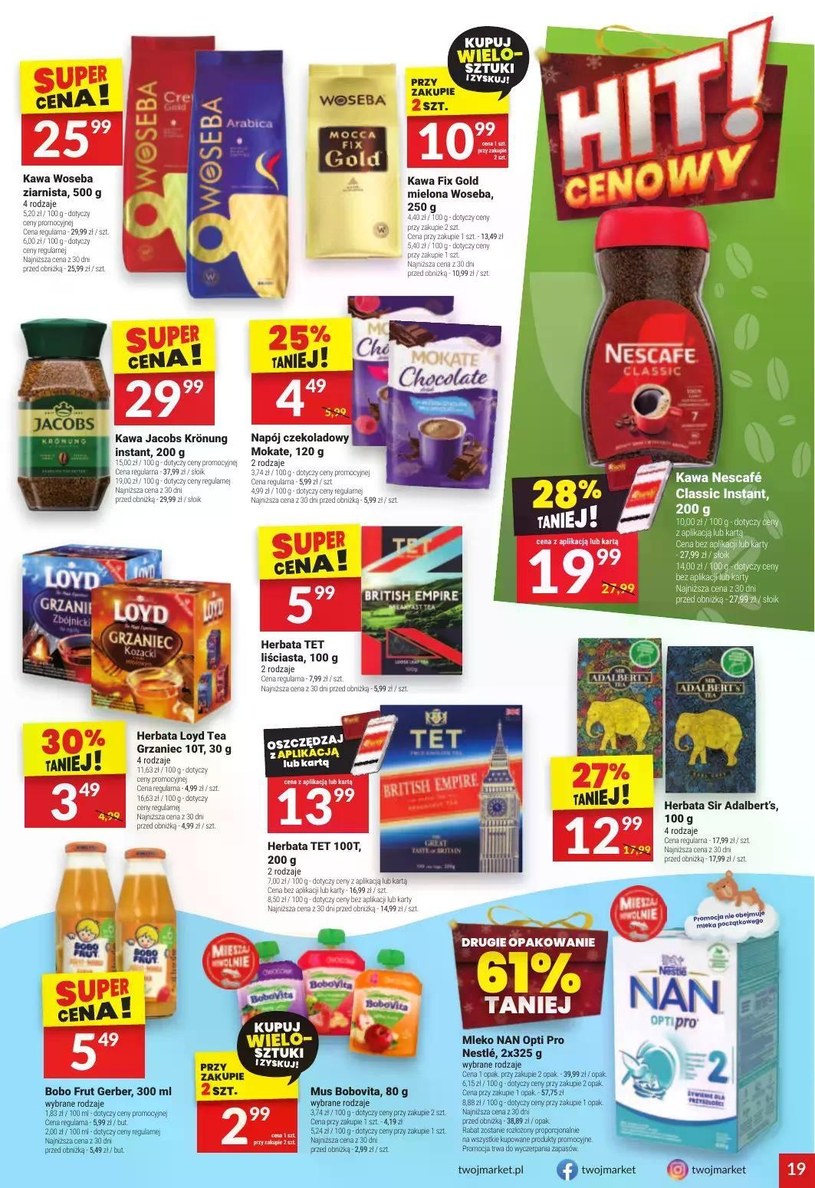 Gazetka: Świąteczne mega oferty! - Twój Market - strona 19