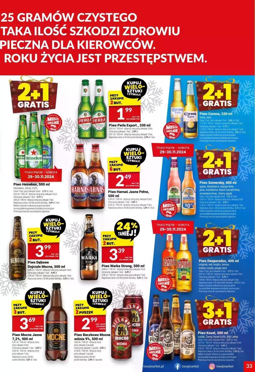 Gazetka: Świąteczne mega oferty! - Twój Market - strona 33