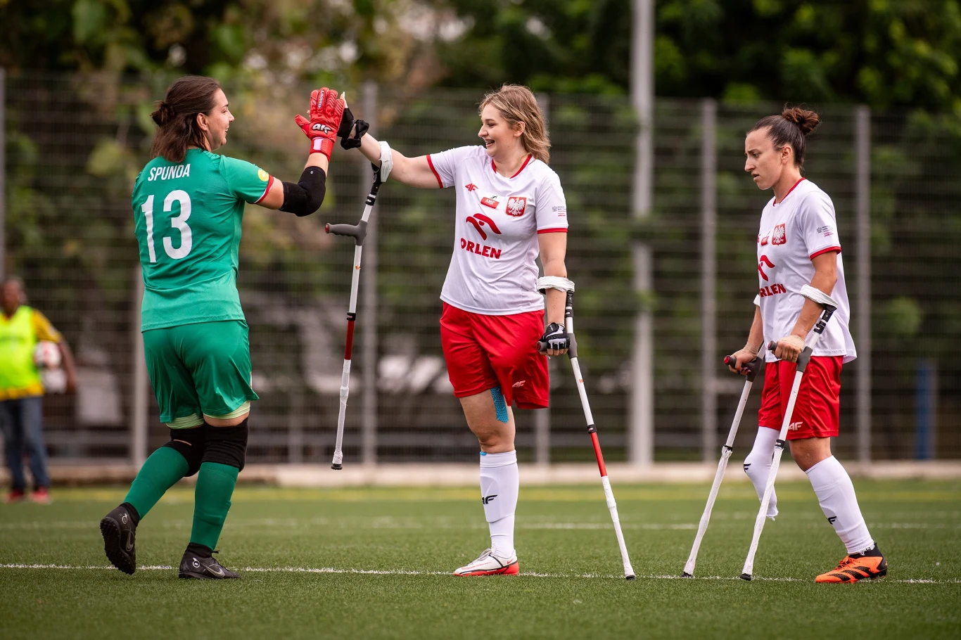 Monika Kukla (z prawej) z koleżankami z reprezentacji Polski