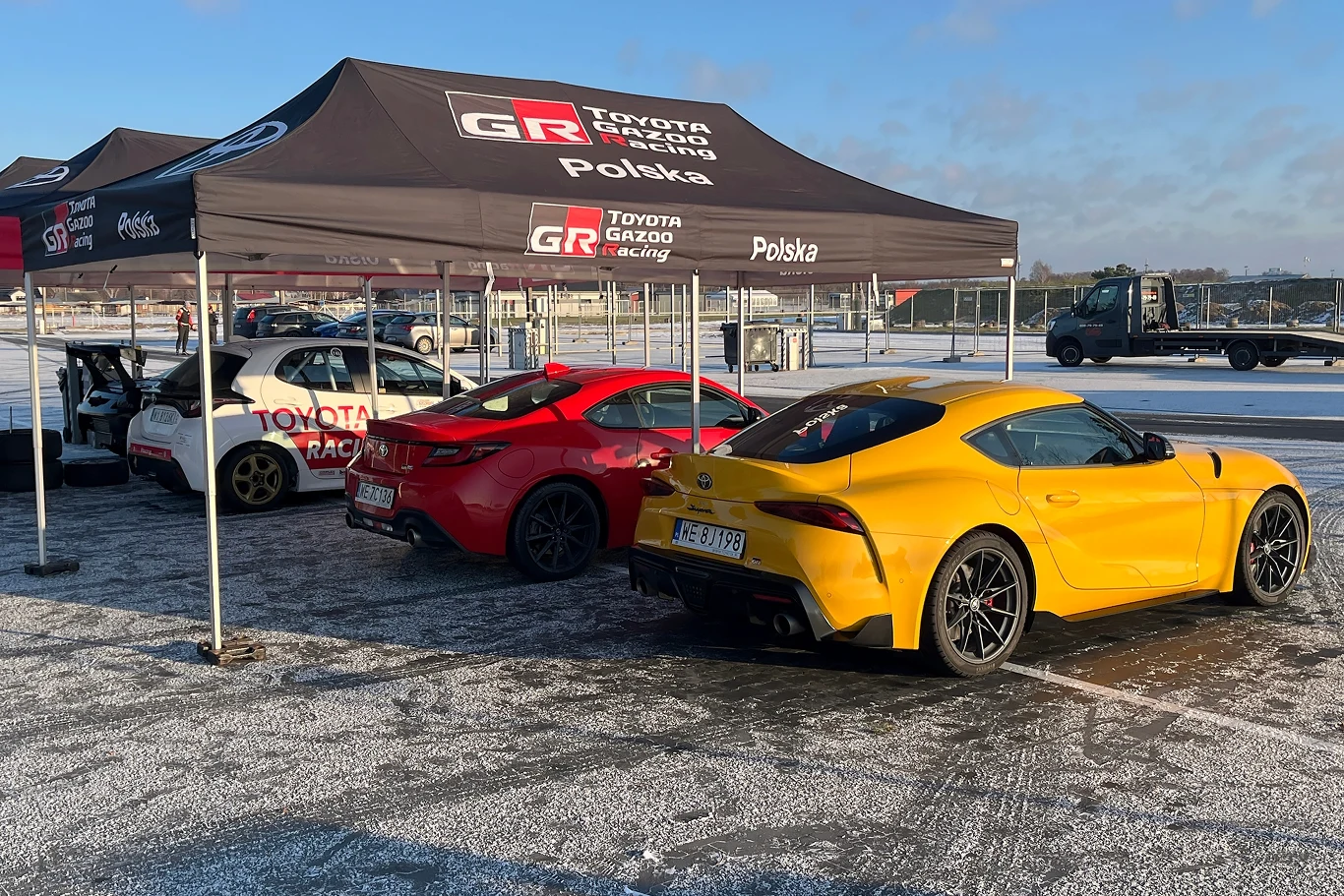 Zespół Toyota Gazoo Racing Polska przygotował cztery testowe modele, które były dostępne w ramach przejazdów z instruktorem.