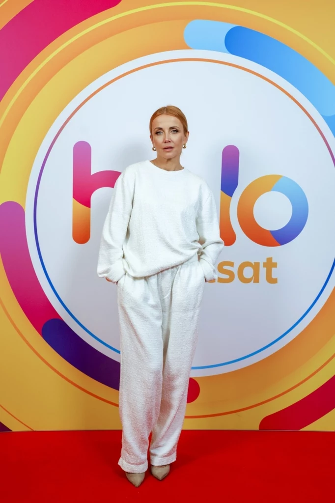 Katarzyna Zielińska na planie "halo tu polsat"