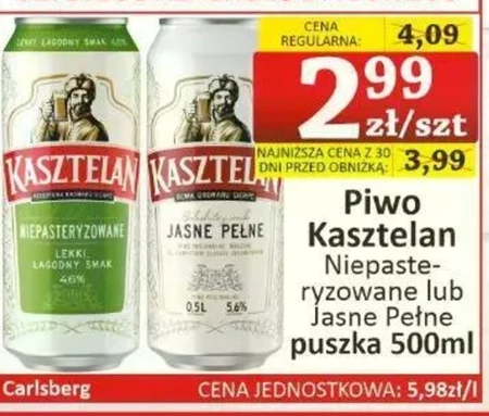 Kasztelan Piwo jasne pełne 500 ml