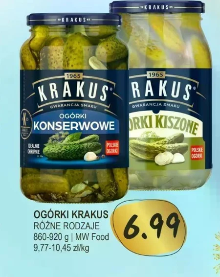 Krakus Ogórki konserwowe 920 g