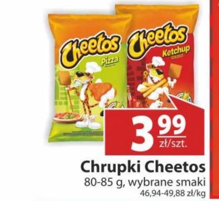 Cheetos Chrupki kukurydziane o smaku sera 85 g