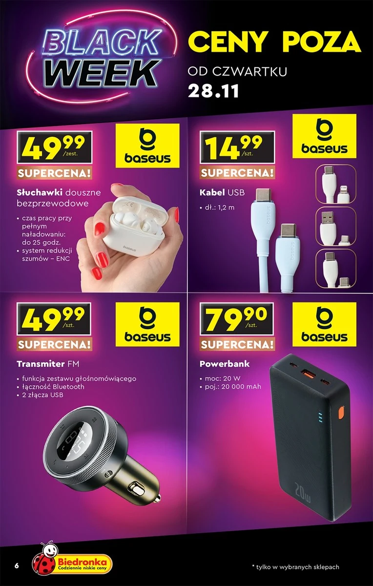 Technologiczny hit w Biedronce! Słuchawki z Bluetooth za jedyne 49,99 zł! Technologiczny hit w Biedronce! Słuchawki z Bluetooth za jedyne 49,99 zł!