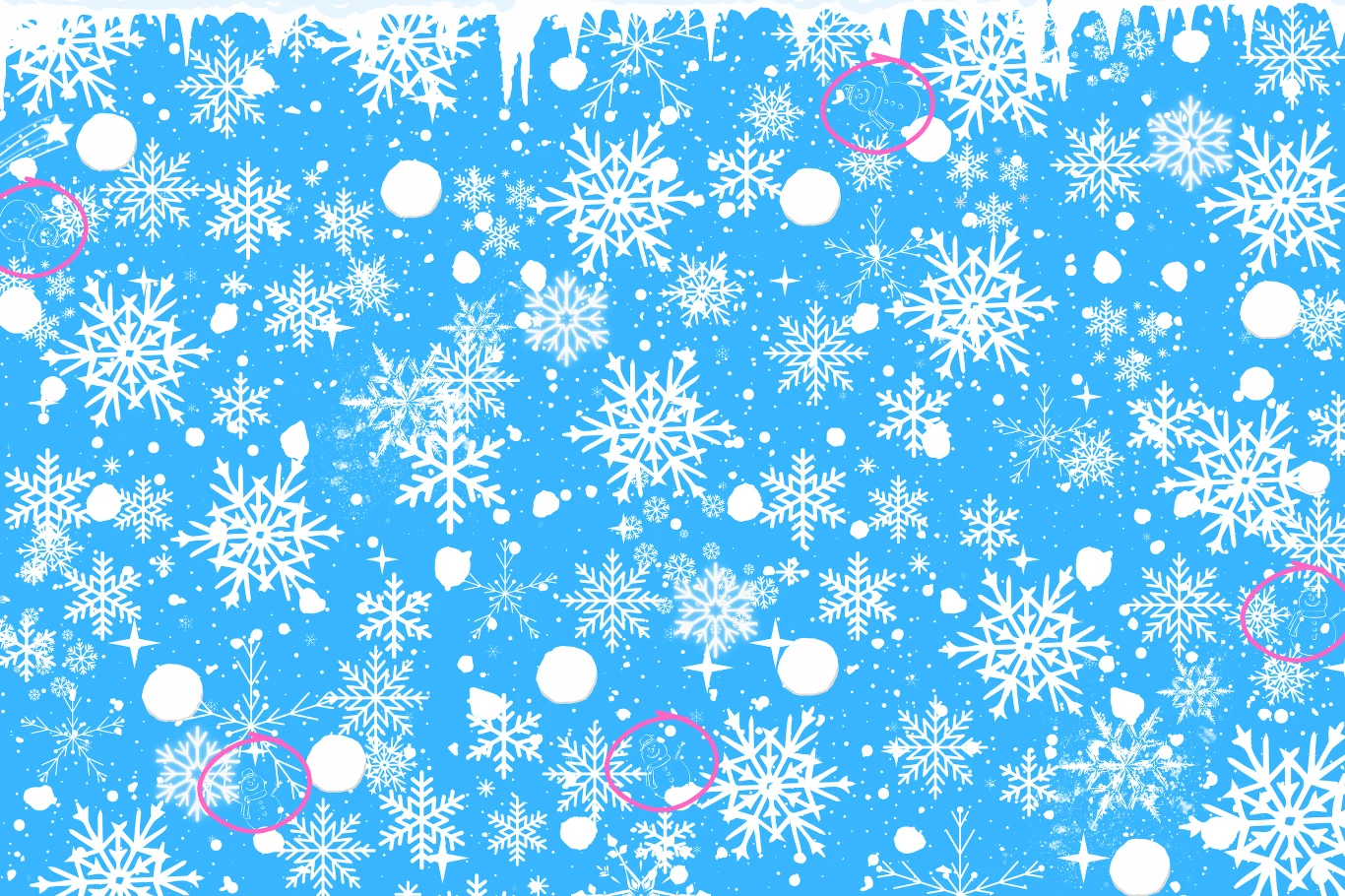 Rozwiązanie zagadki na spostrzegawczość. Udało ci się znaleźć wszystkie bałwany? Rozwiązanie zagadki na spostrzegawczość. Udało ci się znaleźć wszystkie bałwany?