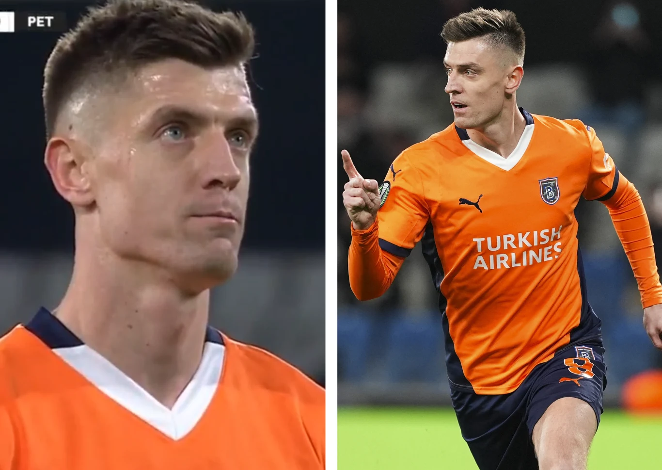 Krzysztof Piątek bezwzględnie wykorzystał szansę na zdobycie gola z rzutu karnego w Lidze Konferencji