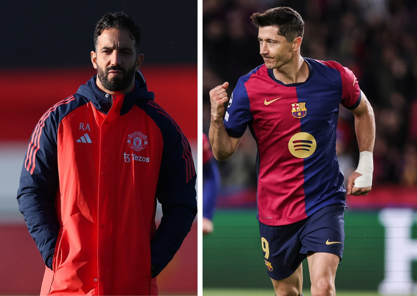 Ruben Amorim i Robert Lewandowski Ruben Amorim i Robert Lewandowski