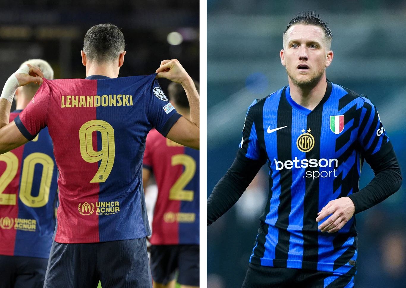 Robert Lewandowski i Piotr Zieliński Robert Lewandowski i Piotr Zieliński