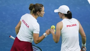 Katarzyna Kawa (z lewej) i Iga Świątek
