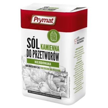 Prymat Sól kamienna do przetworów niejodowana 1 kg - 0