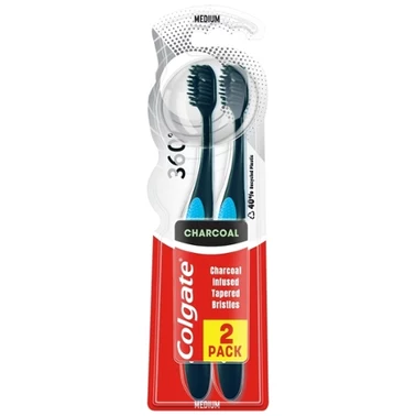 Szczoteczka do zębów Colgate 360 Deep Clean Charcoal Średnia
 - 1