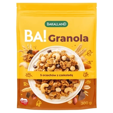 Bakalland Ba! Granola 5 orzechów z czekoladą 300 g - 0