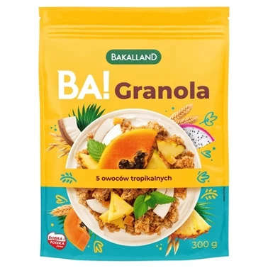 Bakalland Ba! Granola 5 owoców tropikalnych 300 g - 0